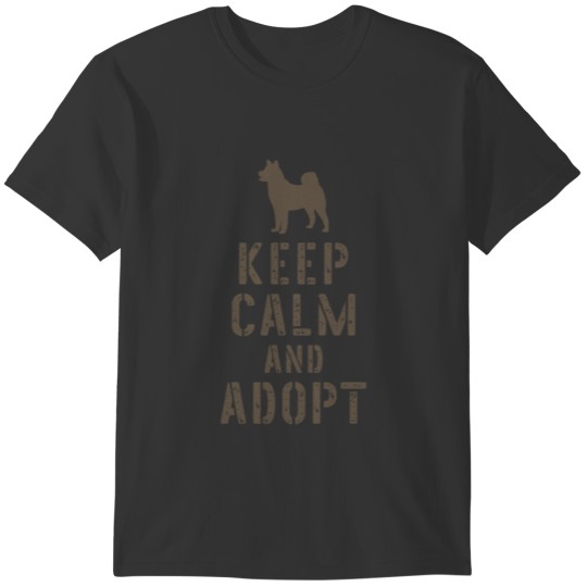 Keep Calm Adopt Dog Paw T-shirt