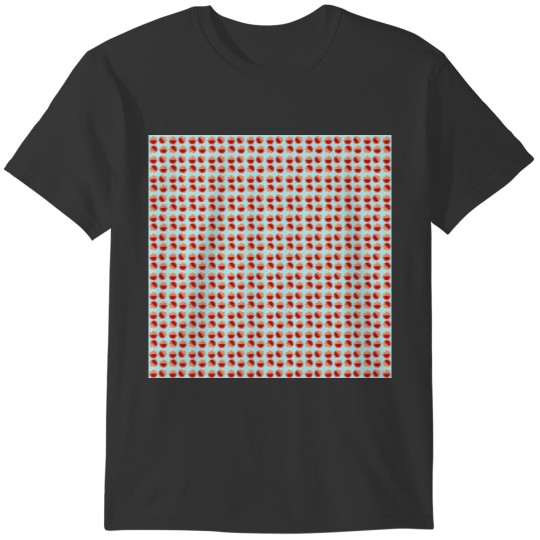 kawaii jam pattern aqua T-shirt