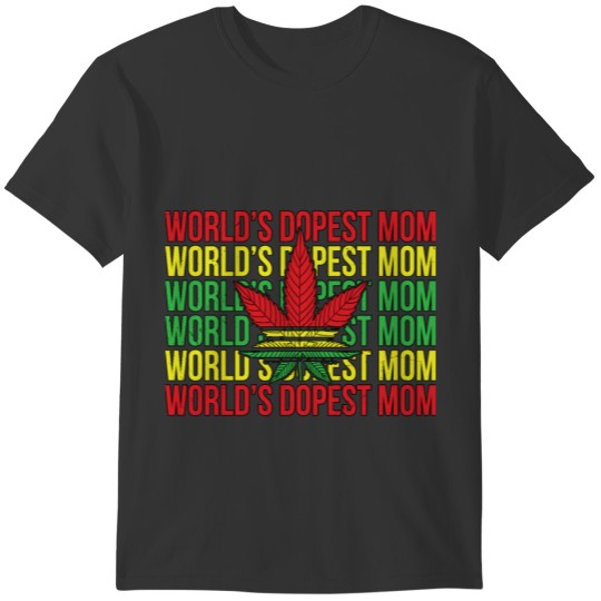 World's Dopest Mom Weed Soul Cannabis Tie Dye Moth T-shirt
