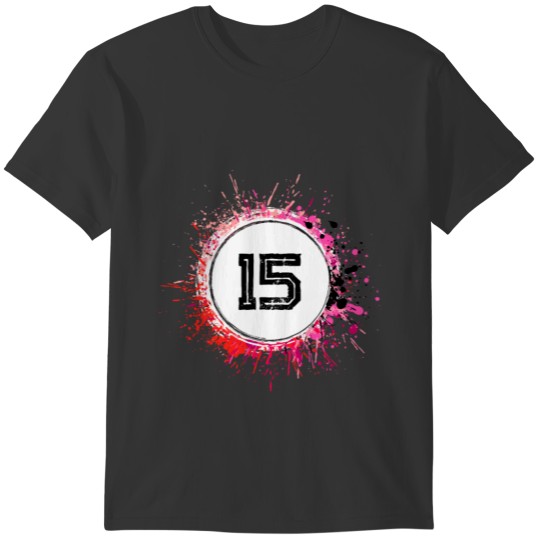 15 number blob T-shirt