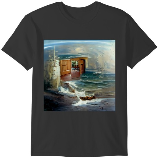Beach house abstract art T-shirt