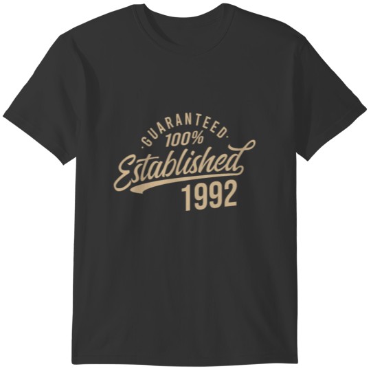 30th Birthday Gifts Vintage 1992 Modern T-shirt