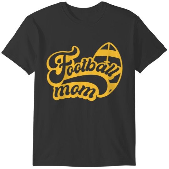 football mom yellow T-shirt