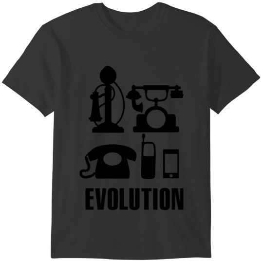 Evolution telephone T-shirt