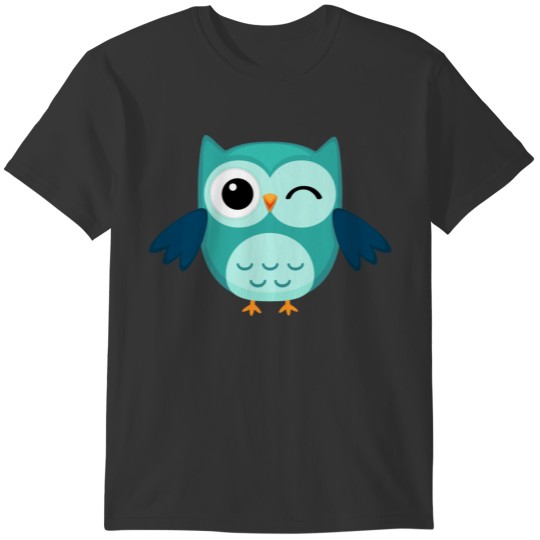 Winking Blue Owl T-shirt