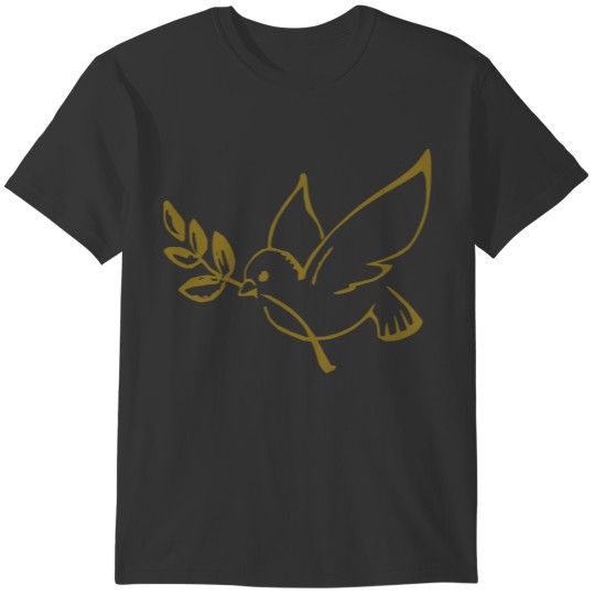 dove with olive branch _ T-shirt