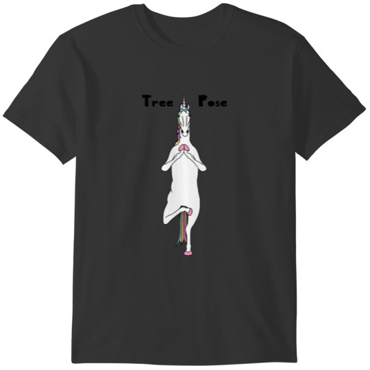 Yoga Unicorn Tree Pose T-shirt