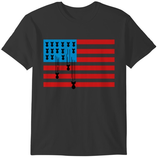 USA Flag Bombs T-shirt