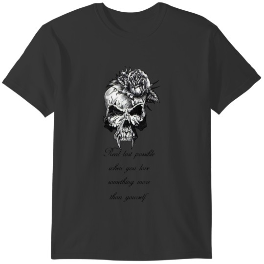 Tete De Mort Skull & Bone Real Lost Possible Messa T-shirt