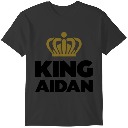 King aidan name thing crown T-shirt