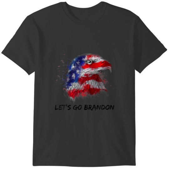 Let's Go Brandon Bald Eagle 4Th Of July Patriotic T-shirt