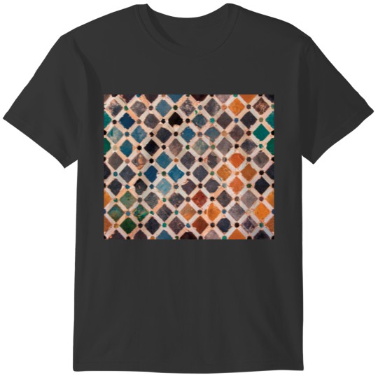 colorful patterned tiles T-shirt