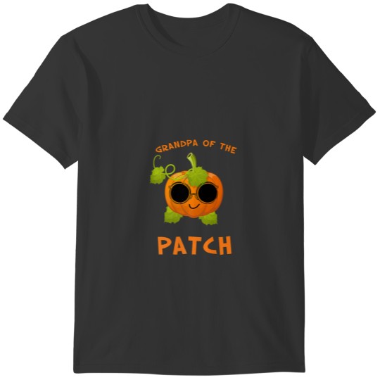 Grandpa Pumpkin Of The Patch Coll Pumpkin With Sun T-shirt