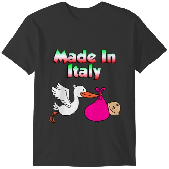 Made In Italy Stork Pink T-shirt