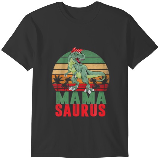 Mamasaurus T Rex Dinosaur Mama Saurus Family Match T-shirt