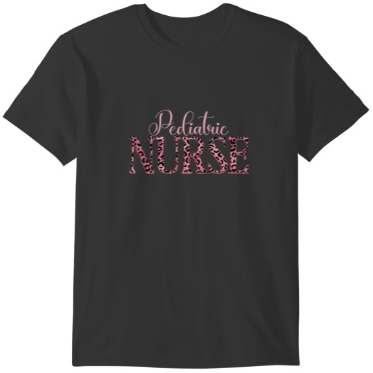 Pediatric Nurse Leopard Print, Peds Nurse, Graduat T-shirt