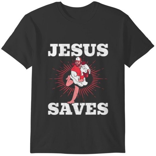 Jesus Baseball Humor Men Women Christian T-shirt