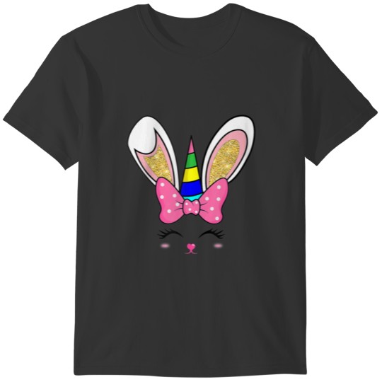 Easter Bunny Face For Women And Girls Easter Cute T-shirt