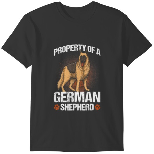 Property Of A German Shepherd Owner Funny Quote Do T-shirt