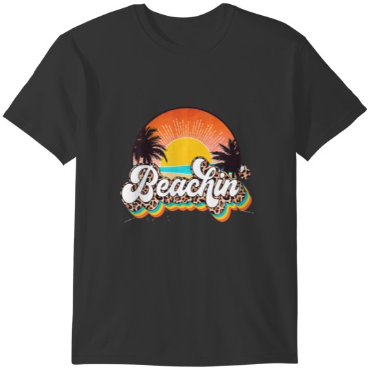 Leopard Vintage Beachin Family Matching Summer Vac T-shirt