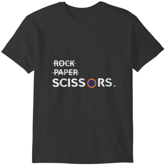 Not Rock Paper It's Scissors LGBT Funny Lesbians T-shirt