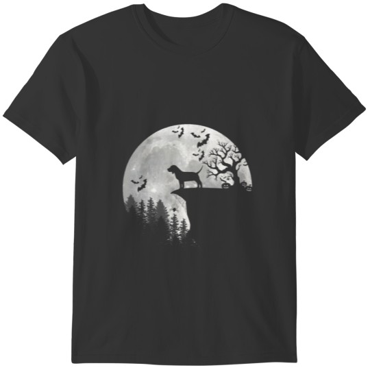 Beadgle Dog And Moon Halloween Costume T-shirt
