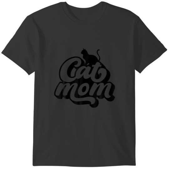 Retro Cat Mom Funny Cat Lover Pet Lover Mother's D T-shirt