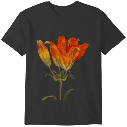CLASSIC RED LILIES ILLUSTRATION T-shirt