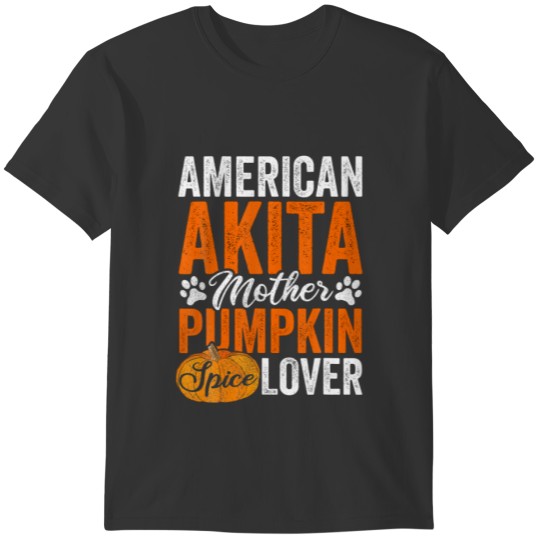 American Akita Dog Halloween Pumpkin Apparel, Funn T-shirt