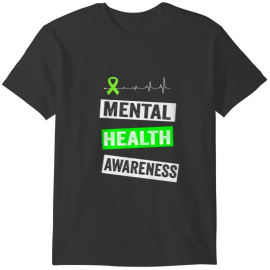 Mental Health Awareness We Wear Green T-shirt