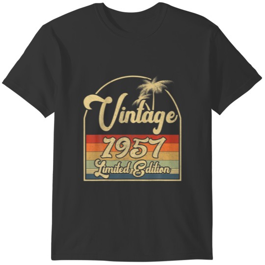 Vintage 1957 65Th Birthday Limited Edition 65 Year T-shirt