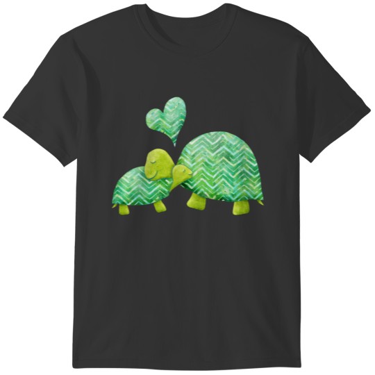 Sweet Turtle Hugs Mom and T-shirt