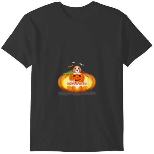 Cute Halloween Beagle Dog Pumpkin Costumes Thanksg T-shirt