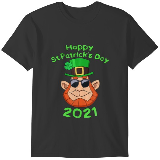Leprechaun In Sunglasses Happy St. Patrick’S Day 2 T-shirt