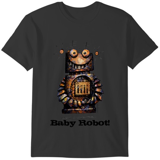 Custom Funny Baby Robot T-shirt