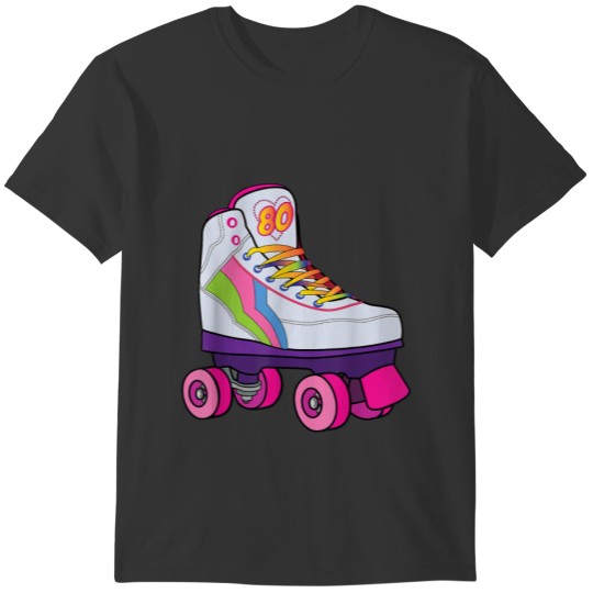 Funny Roller Skating Derby 70s 80s Skater T-shirt