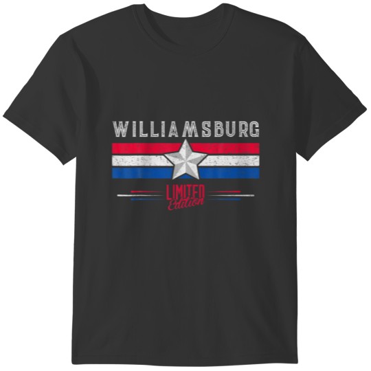 Williamsburg Retro Vintage Gift Women Men T-shirt