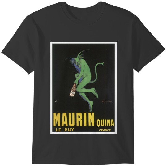 MAURIN QUINA Vintage Liquor Label lg T-shirt