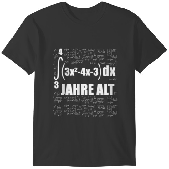 20Th Birthday Man 20 Years Old Maths Gift T-shirt