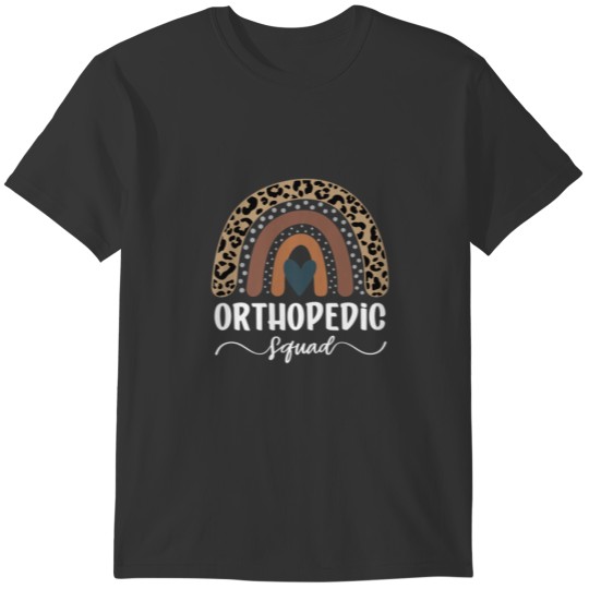 Orthopedic Squad, Leopard Rainbow Orthopedic Nurse T-shirt