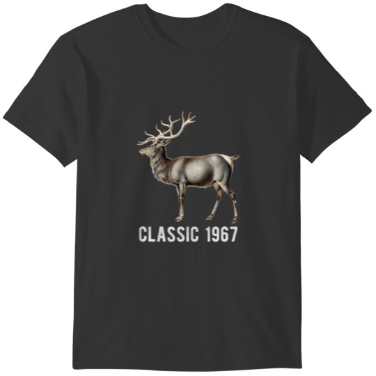 Mens Classic 1967 Elk Hunting 55 Year Old Hunter B T-shirt