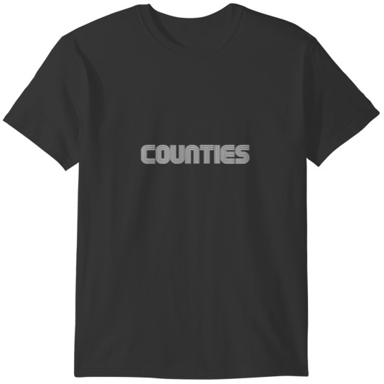 Counties Name Family Retro 70S 80S Stripe Funny T-shirt