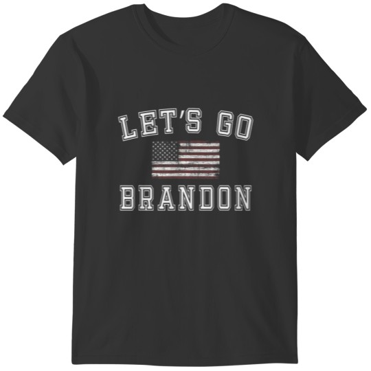 Lets Go Brandon Biden American Flag Let's Go Chant T-shirt