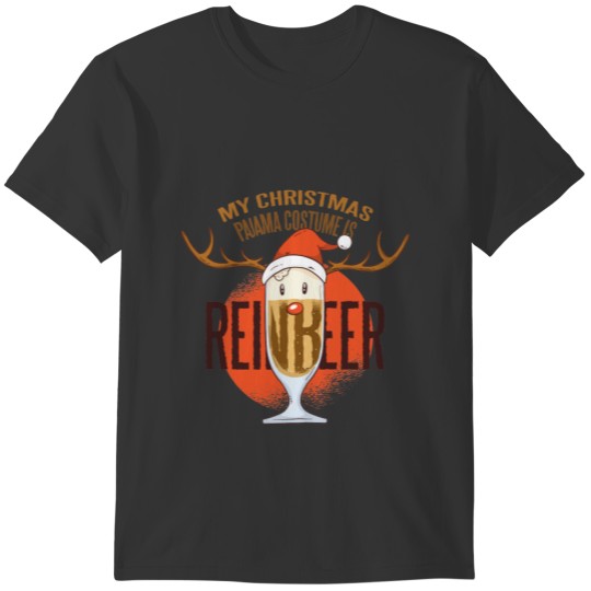Funny REINBEER Christmas Clothing For BEER Lovers T-shirt