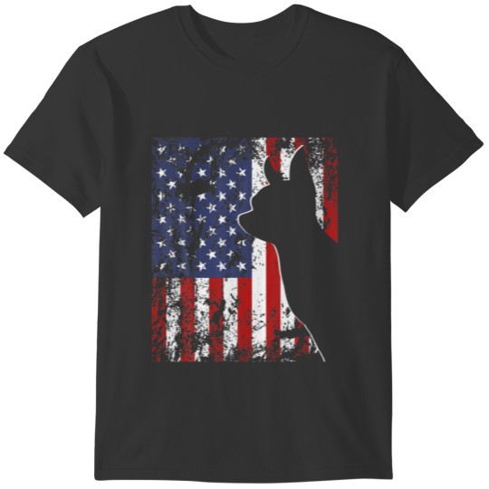 Chihuahua American Flag Dog USA Patriotic Men Wome T-shirt