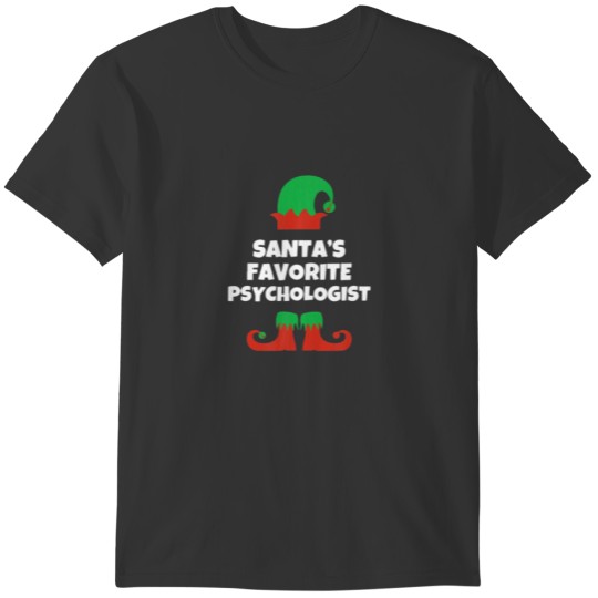 Santa's Favorite Psychologist Christmas Funny Psyc T-shirt
