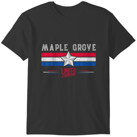 Maple Grove Retro Vintage Gift Women Men T-shirt