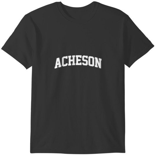 Acheson Name Family Vintage Retro College Gym Arch T-shirt