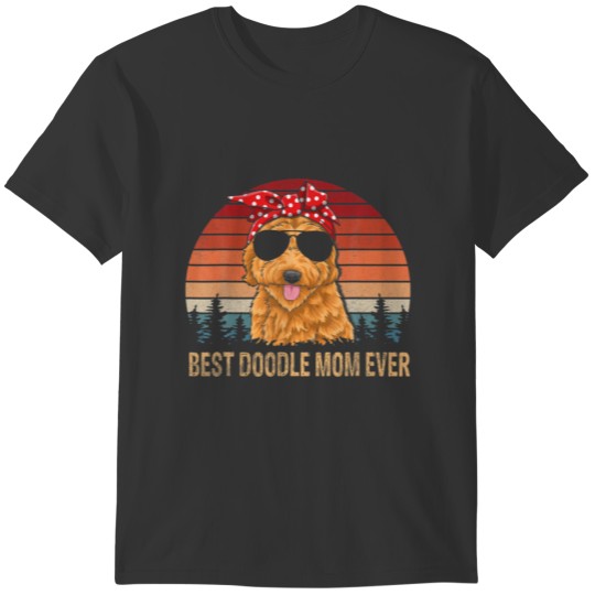 Funny Goldendoodle S Vintage Best Doodle Mom Ever T-shirt