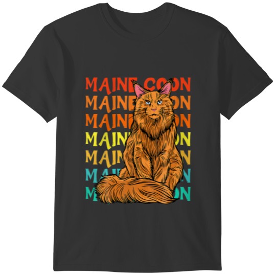 Vintage Cat Maine Coon T-shirt